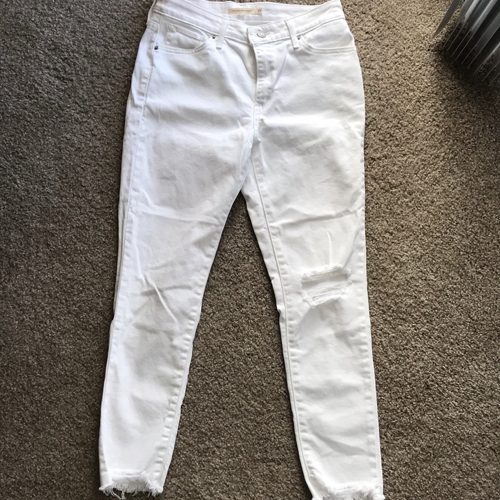 Levi White High rise jeans